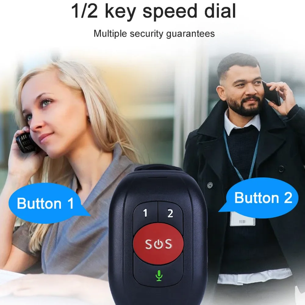 Fall Detection Watch - Elderly 4G LTE SOS Watch GPS