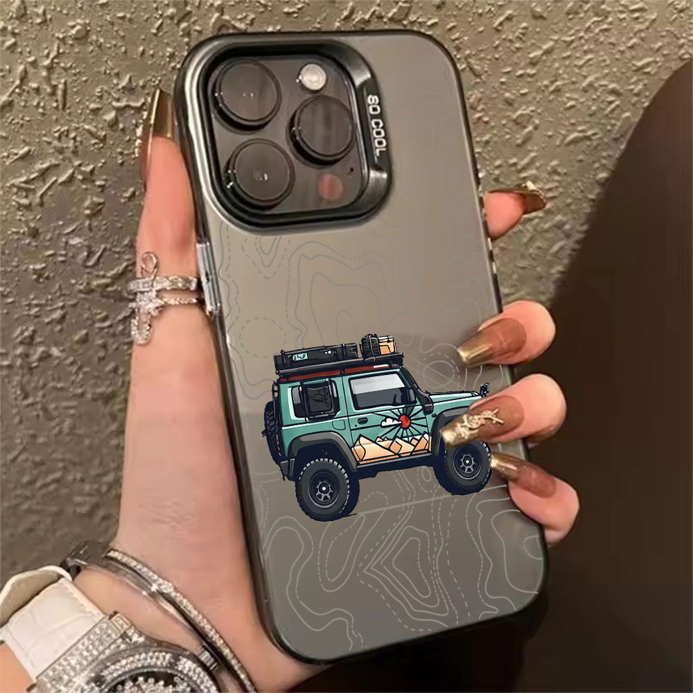 Apple Iphone 16 - Simple Car Pattern Phone Case For