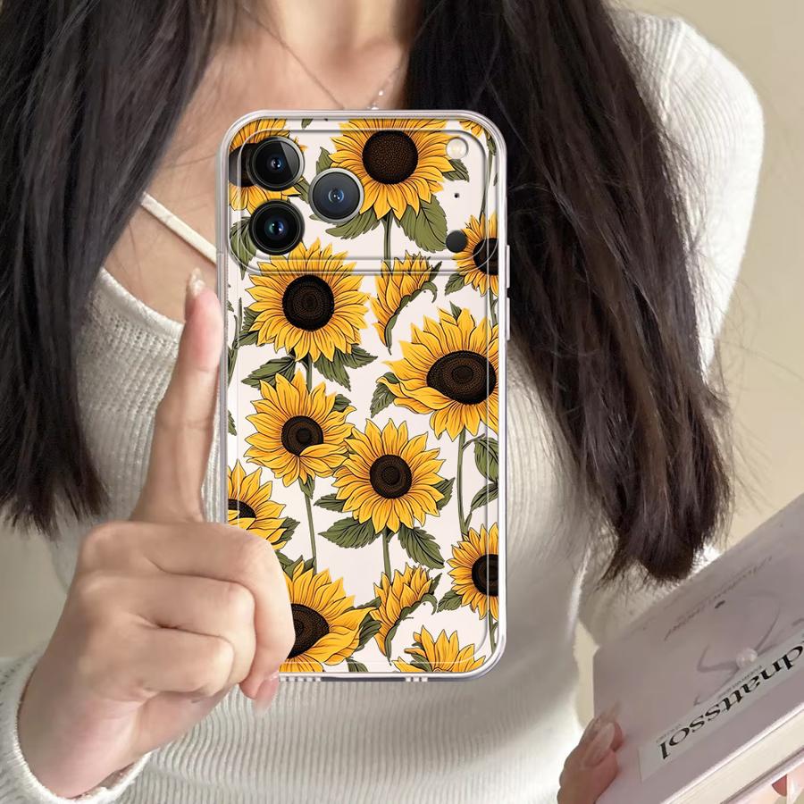 Cute Sunflower Pattern Case fo - Apple Iphone 16 评论和价格