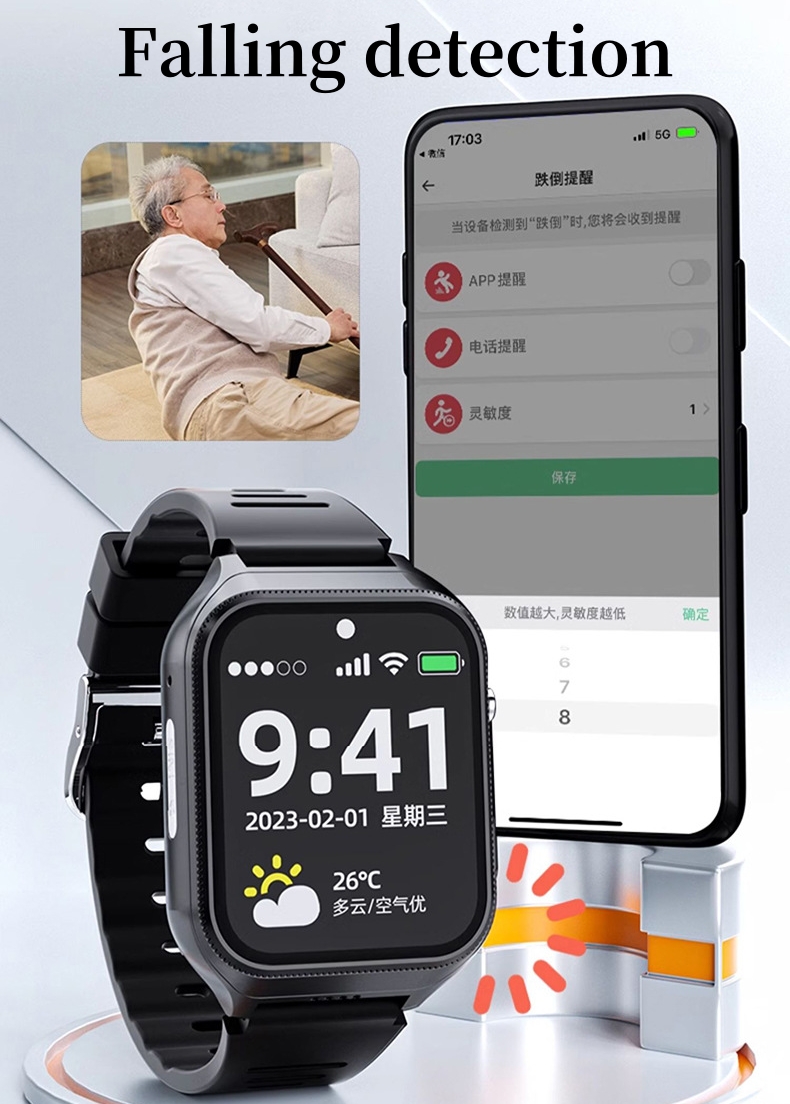 Elderly Smart Watch For Senior - Fall Detection Watch 评论和价格