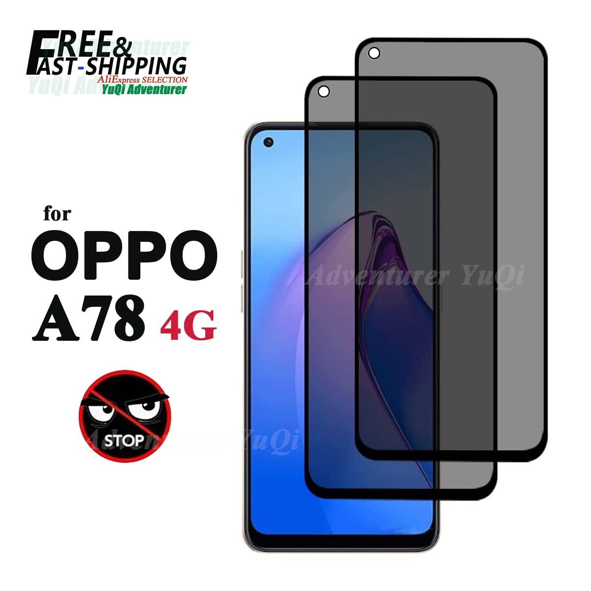 Anti Spy Screen Protector For  - Oppo A78 评论和价格